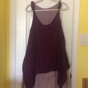 Oversized two tone dress